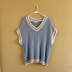 Arizona Jean Company Blue V-Neck Sweater Vest